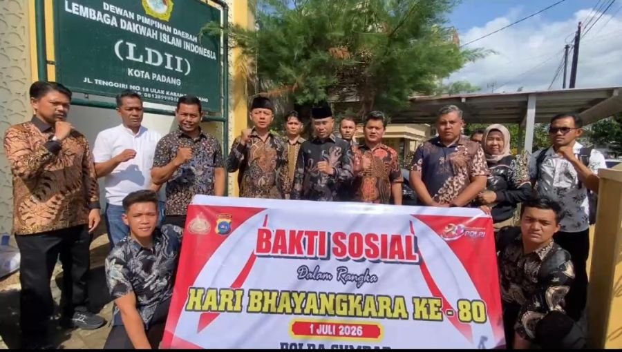 Sambut Hari Bhayangkara ke-80, Ditreskrimsus Polda Sumbar Gelar Bakti Sosial dan Bangun Sumur Bor