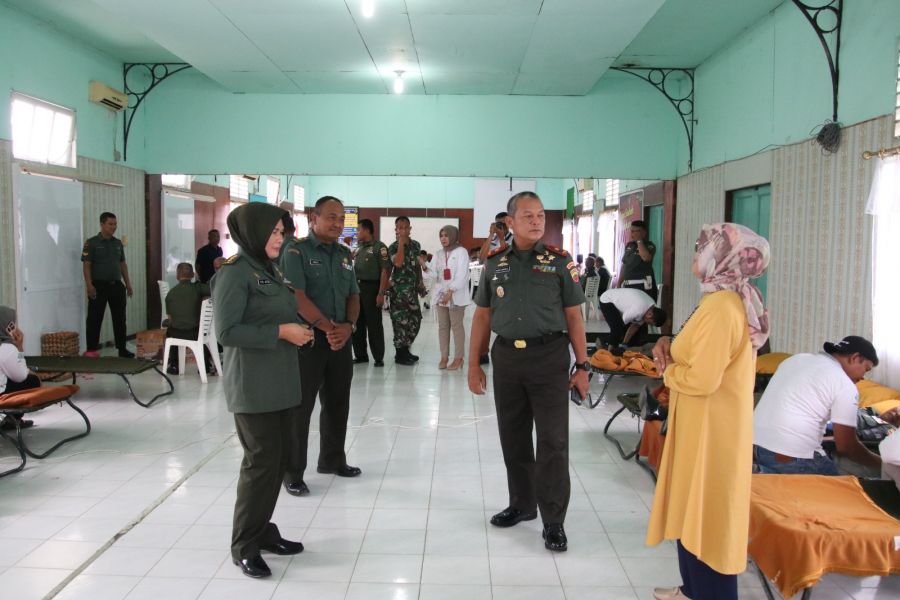 Sambut Hari Juang Kartika TNI AD Gelar Donor Darah 