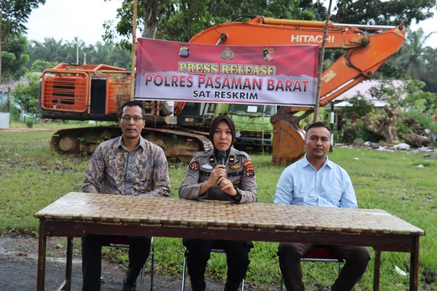 Satreskrim Polres Pasaman Barat Tangkap Pelaku PETI