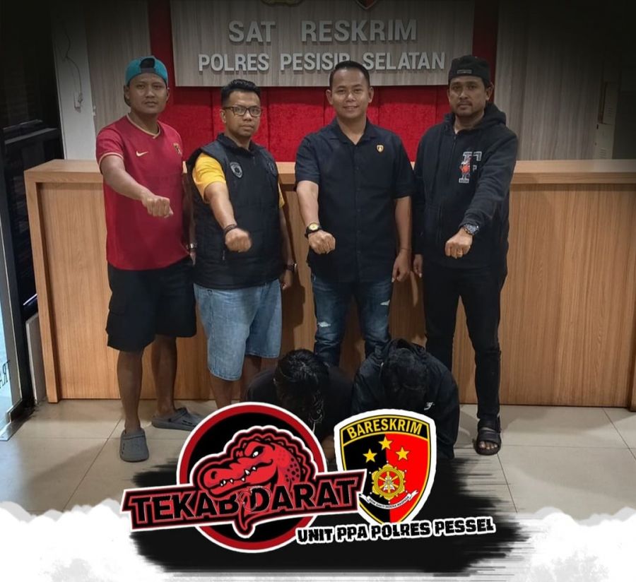 Satreskrim Polres Pesisir Selatan Tangkap Dua Terduga Pelaku Persetubuhan Anak di Bawah Umur