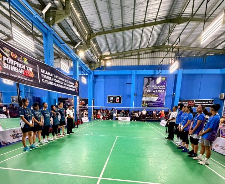 Sawahlunto Amankan Tiga Poin, Tekuk Limapuluh Kota 2-1 di Bulutangkis Porprov XVI