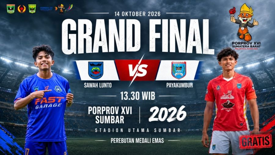 Sawahlunto Waspadai Ketajaman Payakumbuh, Pertahanan Solid Jadi Kunci di Final Porprov