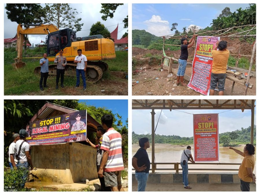 Sebanyak 38 Orang Tersangka Ilegal Mining Diamankan Polres Solok Selatan Kurun Waktu 2022 - 2024