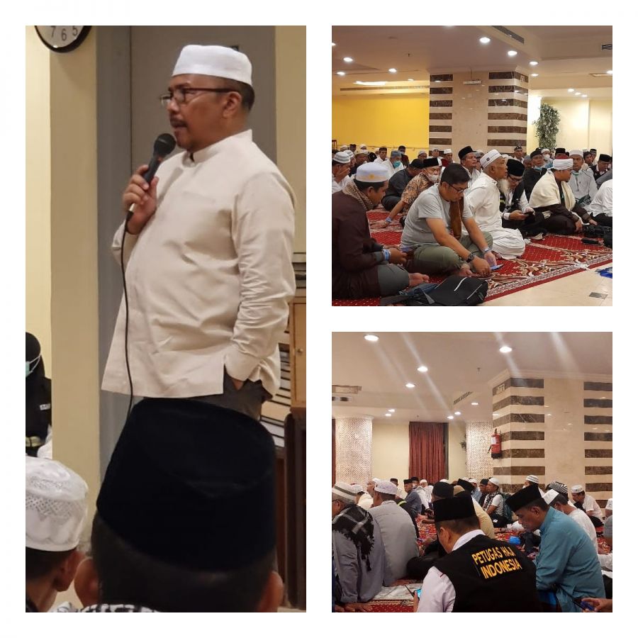 Sekda dan Ketua TP. PKK Sumbar Sambangi Penginapan Jamaah Haji Sumbar di Mekkah, ini Pesan Mereka