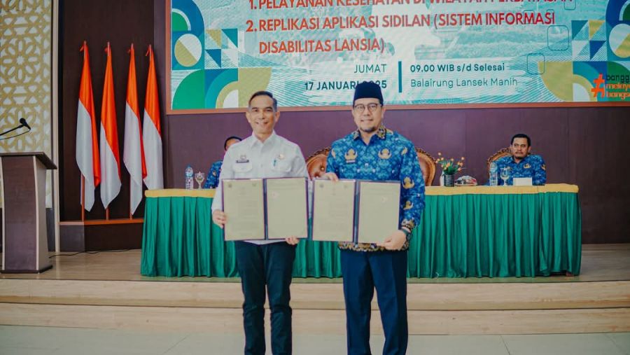 Sekda Sijunjung & Kab Solok Tandatangani Kerjasama Pelayanan Kesehatan & Aplikasi Sidilan