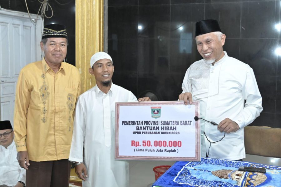 Selama Kepemimpinan Mahyeldi, Pemprov Beri 112, 56 Miliar untuk Rumah Ibadah dan BPJS bagi Garin