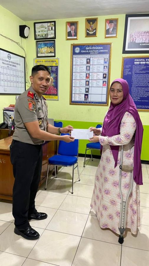 Serdik Sespimmen Polri Dikreg ke 62 Tahun 2022, Kompol Rico Fernanda Berikan Bantuan ke Panti Asuhan