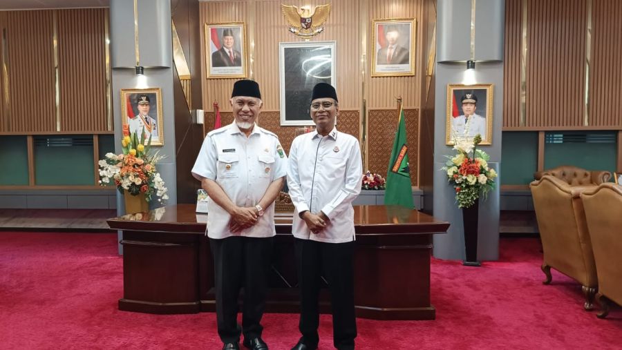 Silaturahmi Hangat, Mahyeldi dan Kajati Muhibuddin Kompak Bangun Sumbar Lebih Baik