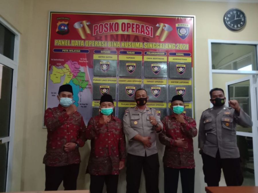 Silaturahmim Kamtibmas, DPD LDII Kunjungi  Polres Dharmasraya