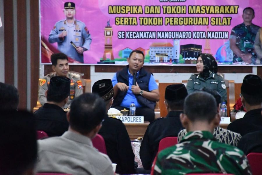 Silaturahmi Kapolres Madiun Kota & Tokoh Pencak Silat Jalin Kerja Sama, Jaga Kamtibmas Jelang Suro
