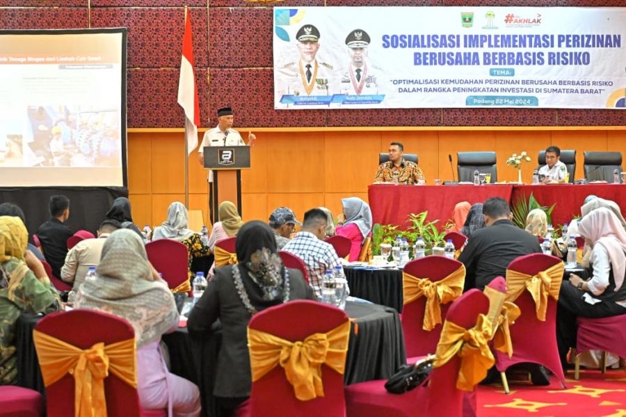 Sosialisasi Perizinan Berbasis Risiko, Gubernur Mahyeldi Berharap Pelaku UMKM Makin Eksis