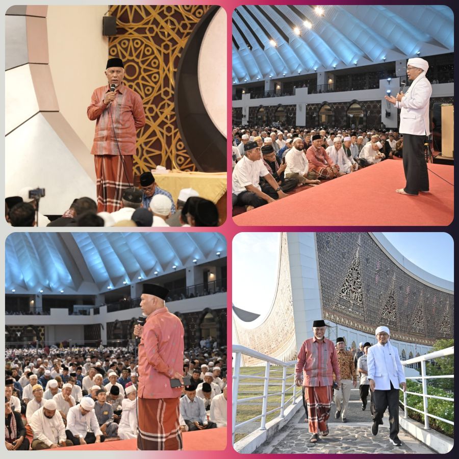 Subuh Mubarokah Bersama Aa Gym,  Mahyeldi Ajak Generasi Muda Jadi Pribadi Berakhlakul Karimah