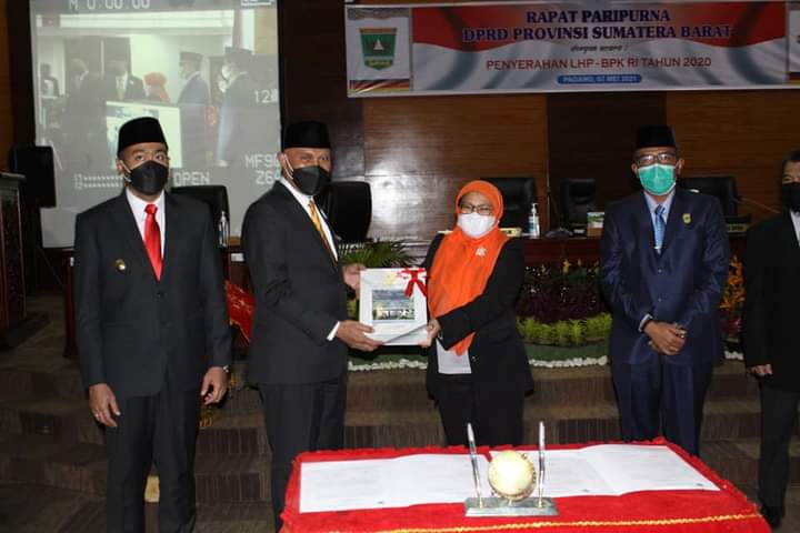 Sumbar Kembali Peroleh WTP ke Sembilan Kali Secara Berturut-turut