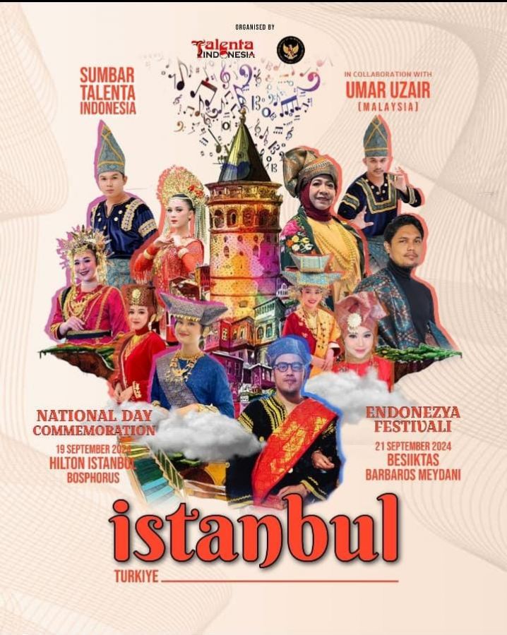 Sumbar Talenta Wakili Indonesia di Festival Budaya dan Resepsi diplomatik Istanbul Turkey