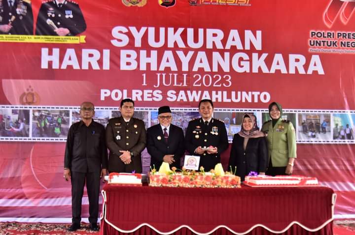 Syukuran HUT Bhayangkara ke-77 Wawako sampaikan Apresiasi & Terimakasih kepada Polres Sawahlunto