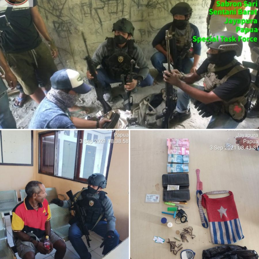 Tangkap Gigen Telenggeng, Satgas Nemangkawi Sita 3 Pucuk Senpi
