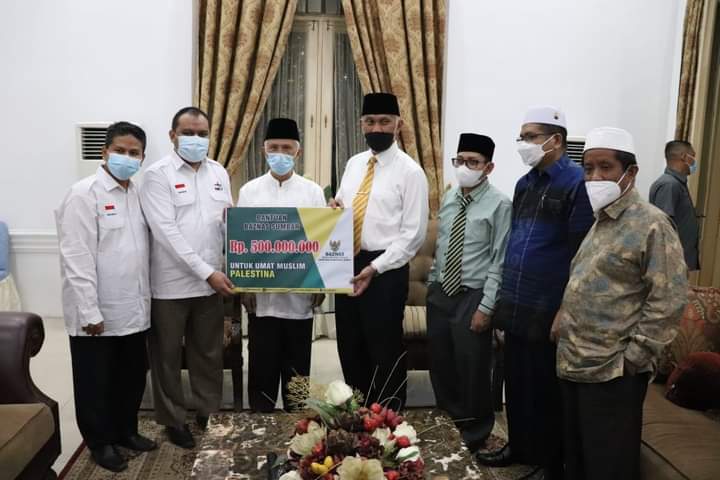 Teguh Dukung Palestina, Baznas Sumbar Salurkan Bantuan 500 Juta Untuk Palestina 