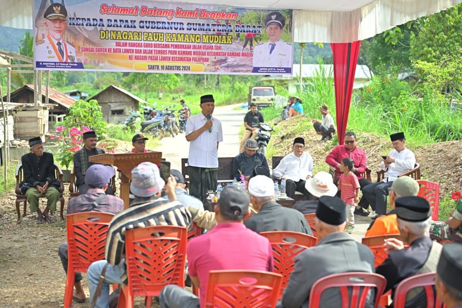Terima Usulan Pembukaan Jalan Usaha Tani, Gubernur Mahyeldi : Surati Kami Melalui Pemkab