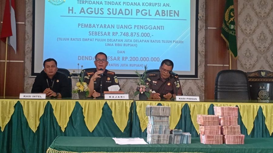 Terpidana Korupsi Koni Kota Padang Bayar Uang Pengganti dan Denda