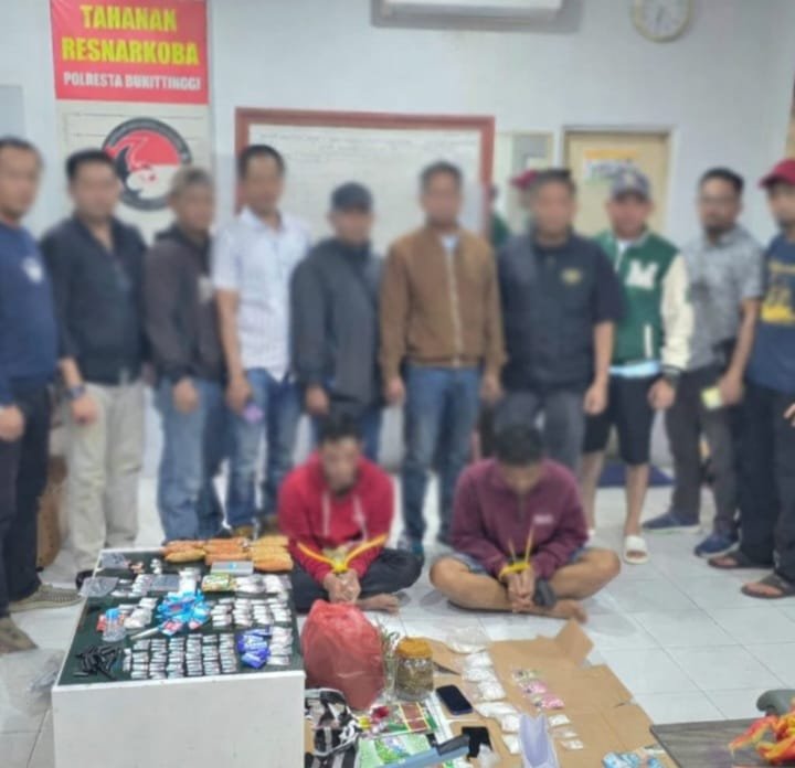 Tim Intel Korem 032/Wbr Serta  Intel Kodim 0304/Agam Gagalkan Peredaran Narkoba 