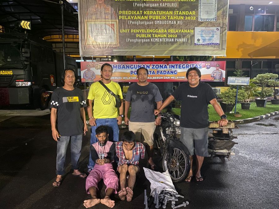 Tim Klewang Amankan 2 Orang Terkait Pencurian di Padang, 1 Orang Jadi DPO