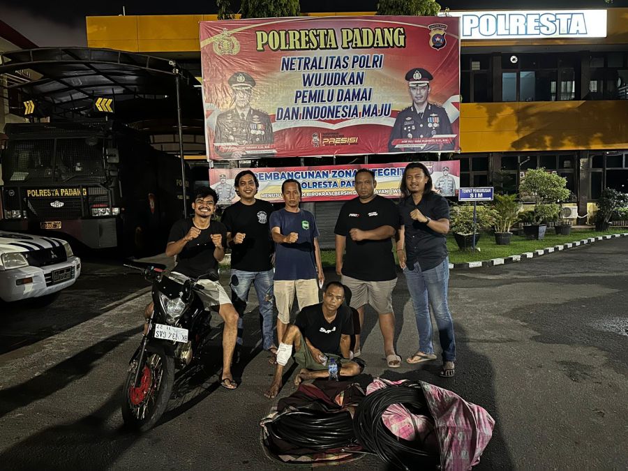 Tim Klewang Polresta Padang Berhasil Tangkap Pelaku Curanmor dan Pencurian Kabel