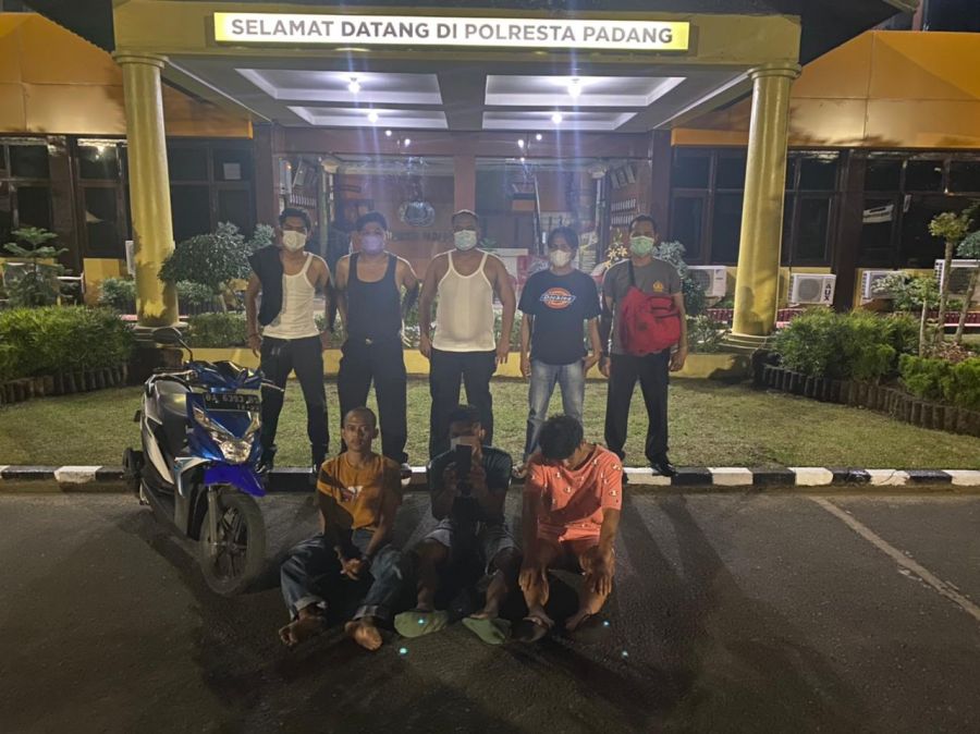 Tim Klewang Polresta Padang Ringkus 3 Pria Diduga Pelaku Pencurian Dengan Kekerasan