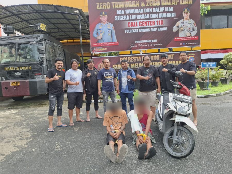 Tim Klewang Tangkap Dua Pelaku Pencurian Mobil Pikap di Padang