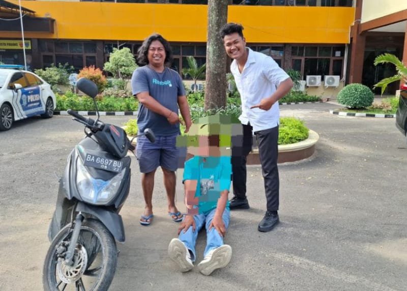 Tim Klewang Tangkap Pelaku Pelecehan Seksual Viral di Pantai Padang
