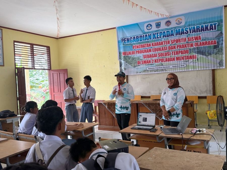 Tim Pengabdian UNP Perkuat Karakter Sportif Siswa SMA Negeri 2 Sipora melalui Olahraga