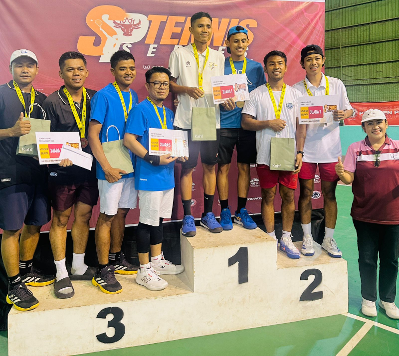 Tim UNP Borong 5 Podium di Semen Padang Tennis Series 2025