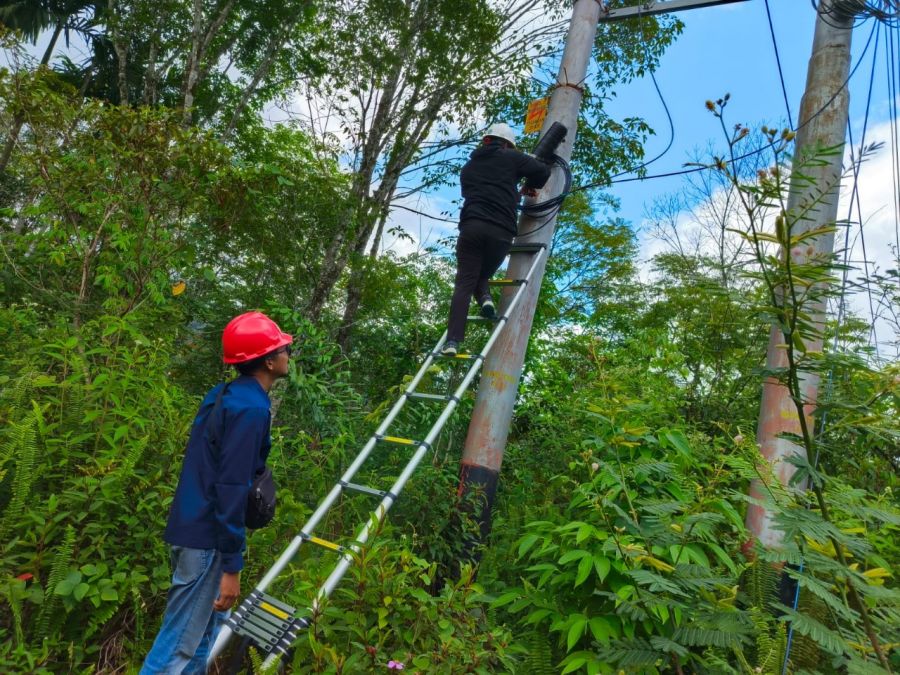 Tingkatkan Kualitas Internet, PLN Icon Plus Lakukan Pemeliharaan Jaringan Fiber Optik di Kab. Solok