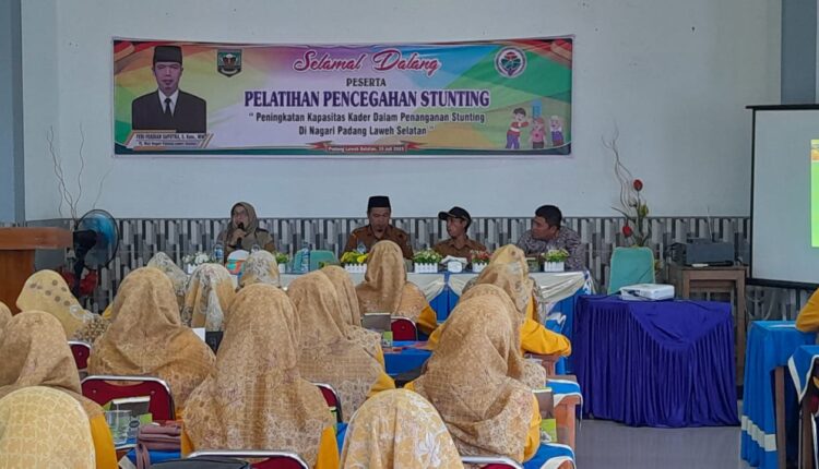 Tingkatkan SDM Kader Posyandu, Padang Laweh Selatan Laksanakan Pelatihan Pencegahan Stunting