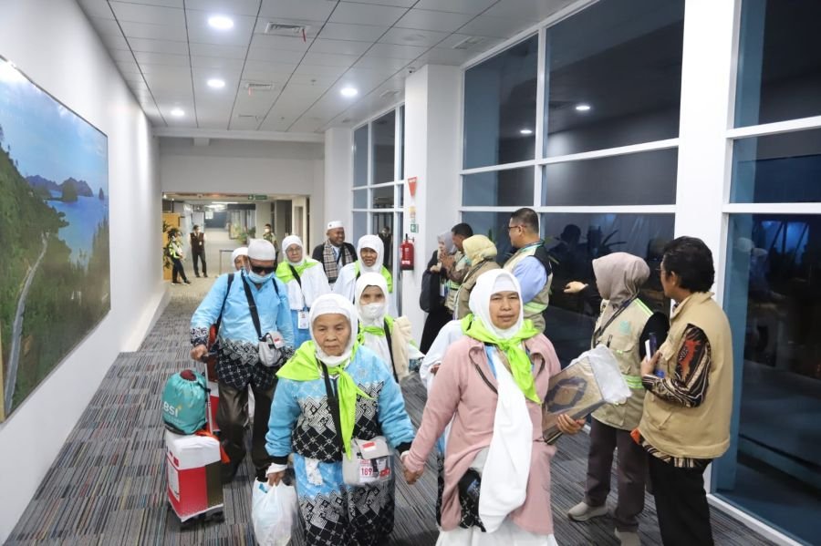 Transit di BIM, Kedatangan PDG 05 Tutup Rangkaian Pemulangan Jemaah Haji Bengkulu