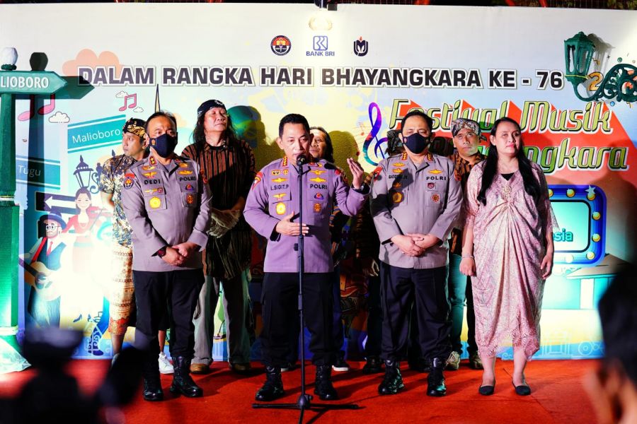Tutup Festival Musik Jalanan, Kapolri Komitmen Bangun Ruang Demokrasi Positif untuk Jaga Persatuan