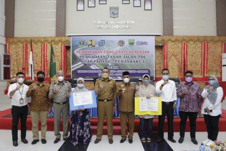 Uang Ganti Untung Lahan Tol Padang-Pekanbaru Seksi I Mulai Dibayarkan