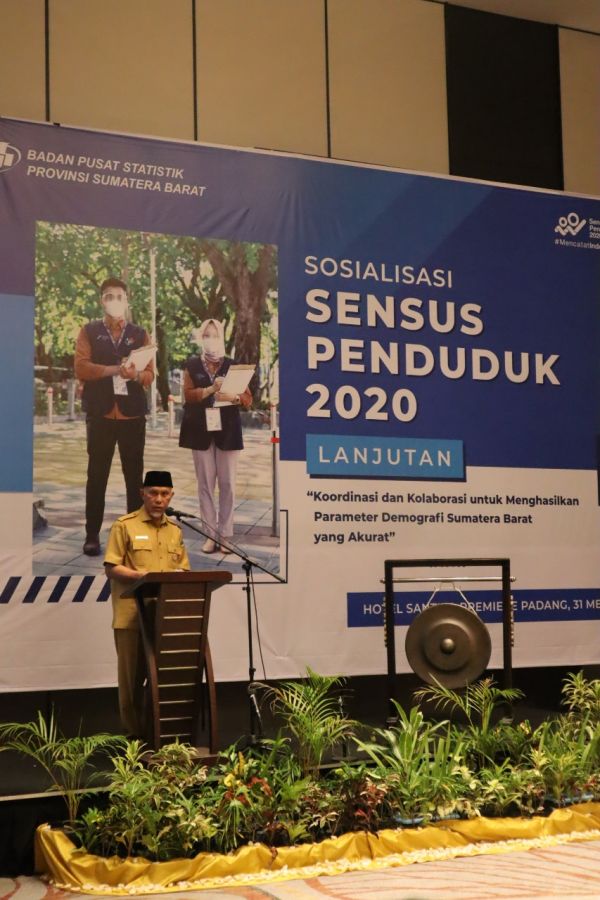 Sensus Penduduk 2020 Lanjutan, Gubernur Sumbar: Akurasi Data Penting Sebagai Penentu Kebijakan