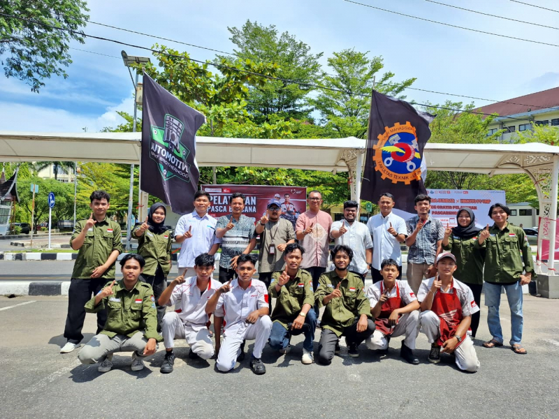 UNP Gelar Service Gratis Pascabencana untuk Sepeda Motor Kolaborasi Himoto FT UNP dan Honda Hayati
