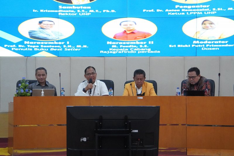 UNP Gelar Workshop Kepenulisan Buku, Dorong Dosen Hasilkan Karya Berkualitas dan Best Seller