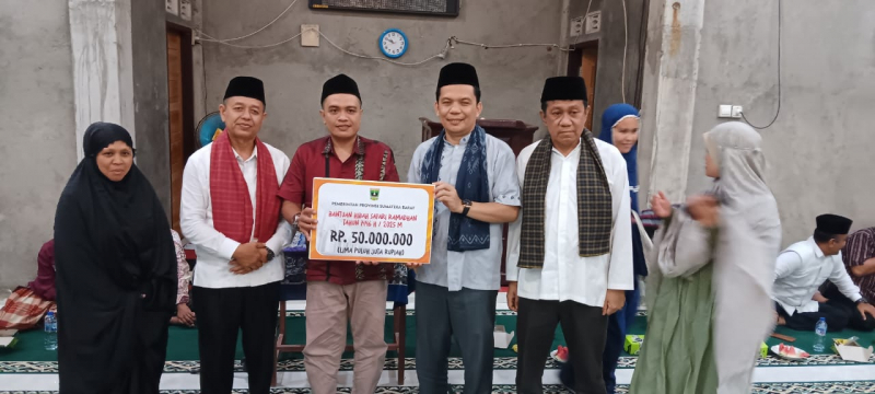 UNP Koordinator Tim Safari Ramadhan Sumbar Ke Masjid Baiturrahman Desa Datar Mansiang Sawahlunto