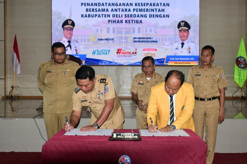 UNP Perkuat Kolaborasi dengan Pemkab Deli Serdang melalui Penandatanganan MoU