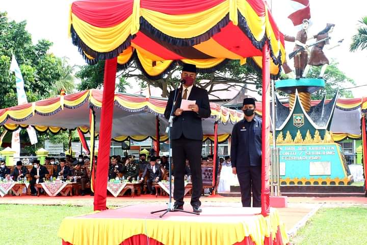 Upacara Peringatan Hari Jadi Sijunjung ke-73, Bupati Benny Sampaikan Penghargaan ke Berbagai Pihak