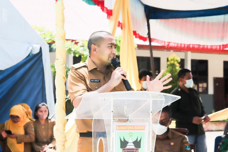 Wagub Audy Puji Percepatan Capaian Vaksinasi di Sijunjung