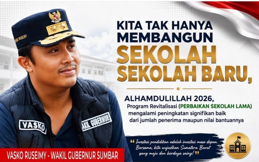 Wagub Vasko: Pemerintah Perluas Revitalisasi Sekolah, 920 Satuan Pendidikan Dapat Bantuan pada 2026