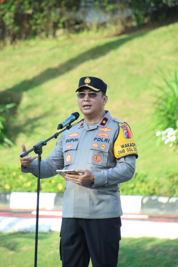 Wakapolda Sumbar pimpin Apel Perdana, Ini Pesan yang Disampaikan 
