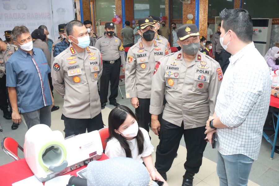 Wakapolda Sumbar Tinjau Akselerasi Vaksinasi Anak, Lansia dan Booster  di HTT Padang