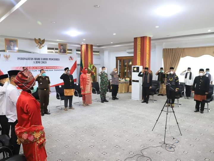 Wako Hendri Septa dan Forkopimda Ikuti Peringatan Hari Lahir Pancasila