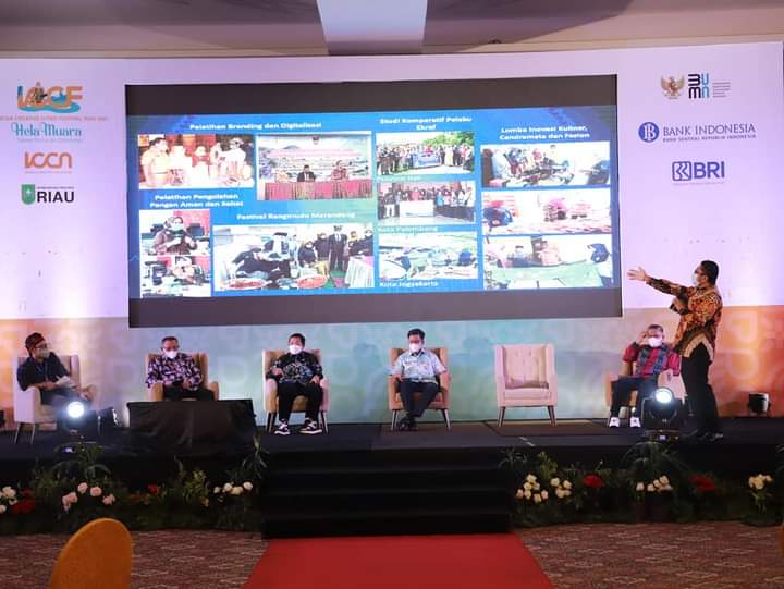 Wako Hendri Septa Paparkan Ekonomi Kreatif di ICCN Pekanbaru
