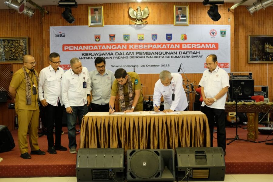 Walikota dan Dirut Tandatangani Kesepakatan, PT. Semen Padang Siap Bantu Pembangunan Kota Sawahlunto