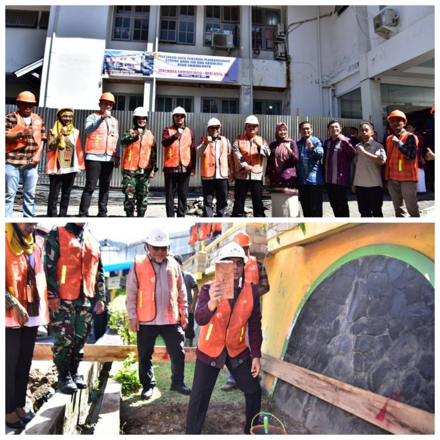Wali Kota Sawahlunto Lakukan Peletakan Batu Pertama Pembangunan Gedung Baru RSUD Sawahlunto